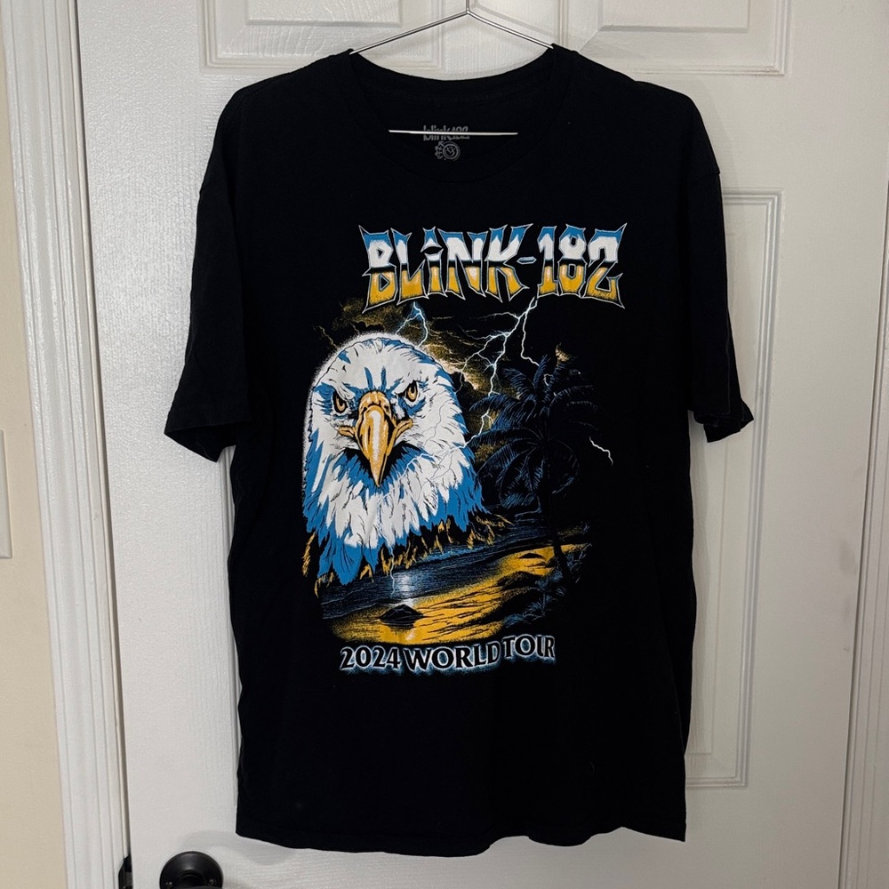 Blink-182 Black Graphic T-Shirt - Men’s XL - 100% Cotton - Washed but Unworn
